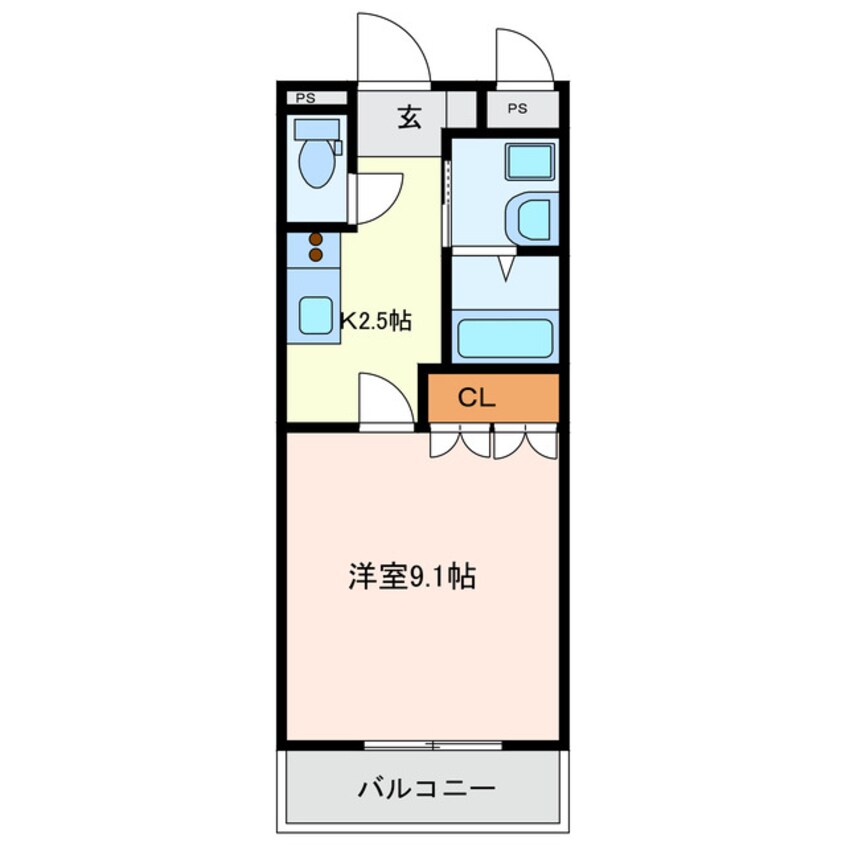 間取図 パークサイド五反田