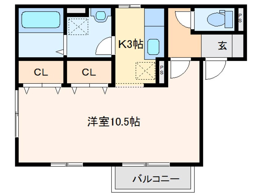 間取図 サニーハウス三日市