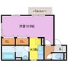 サニーハウス三日市 1Kの間取り