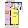 デルフィ 2LDKの間取り