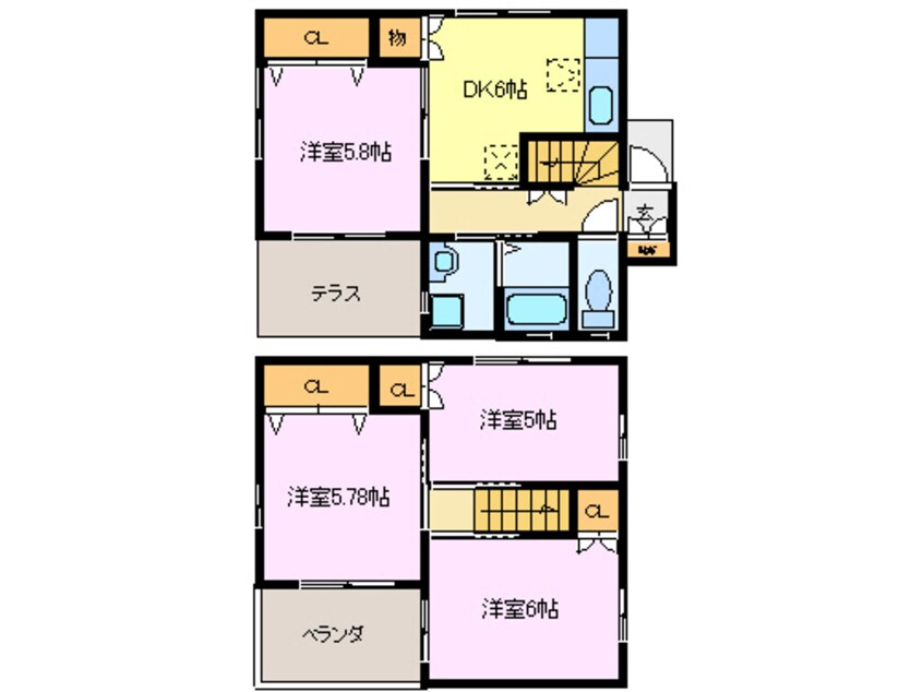 間取図 セースコート　D棟