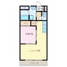 エトワール羽山 1LDKの間取り
