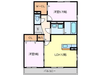 間取図 リビングタウン鈴鹿旭が丘Ａ棟