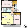 リビングタウン鈴鹿旭が丘Ａ棟 2LDKの間取り