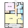 さくらHOUSE 1LDKの間取り