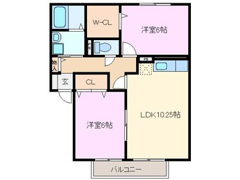 間取図 近鉄鈴鹿線/三日市駅 徒歩5分 1階 築20年