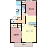 ラフィーネ 2LDKの間取り