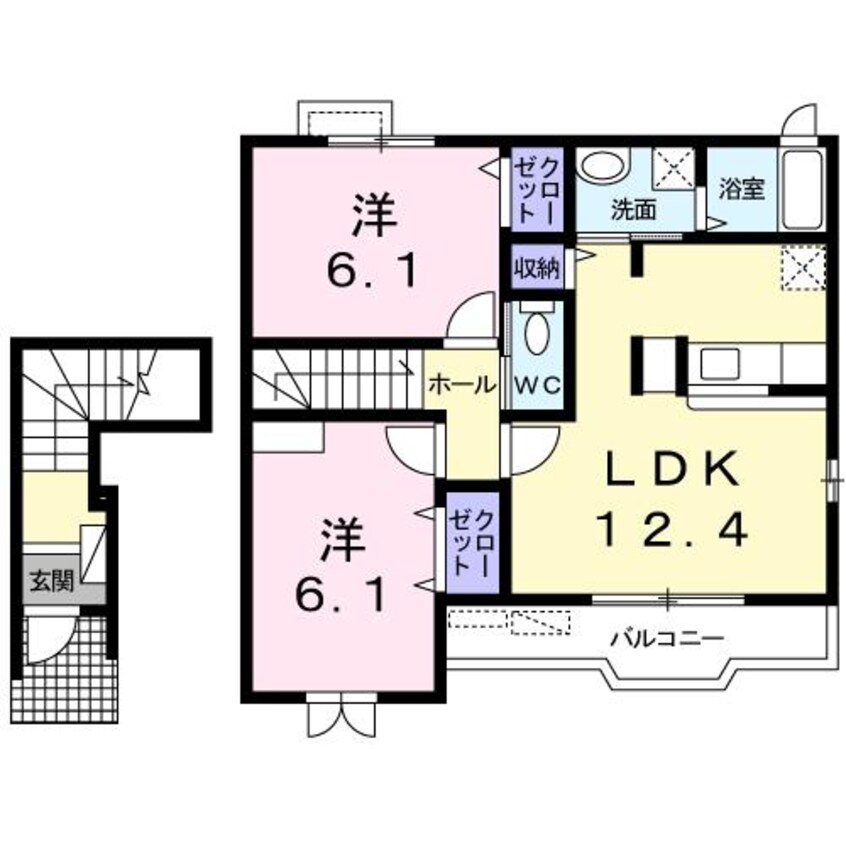 間取図 ウェルス　ガーデンⅠ