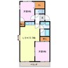 ツインシャロームＡ棟 2LDKの間取り