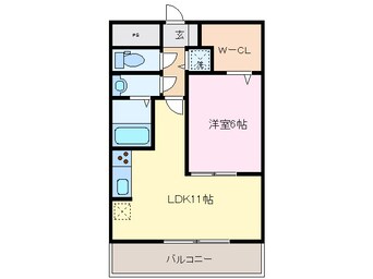 間取図 ウッドベルスクエアＢ棟