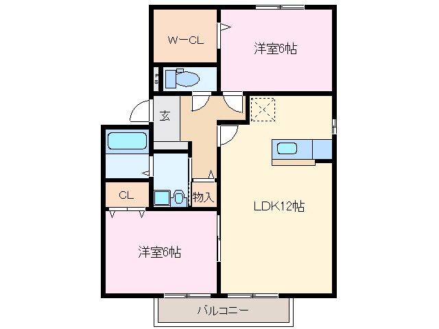 間取り図 ひだまりB棟