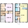 ファウンテンⅠ 2LDKの間取り