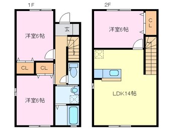 間取図 セジュールグランモアおかだ