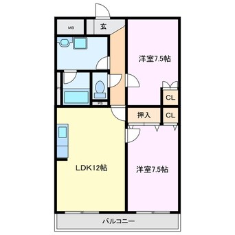 間取図 ラ・プランタン