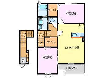 間取図 リアンヴィラージュA