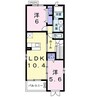グレース・ヴィラⅡ 2LDKの間取り
