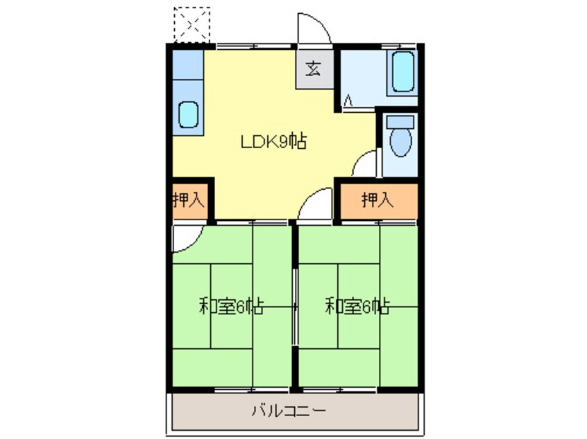 間取図 ハイツ松村