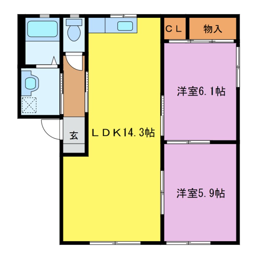 間取図 ST.MARINERS　CRADLE　R