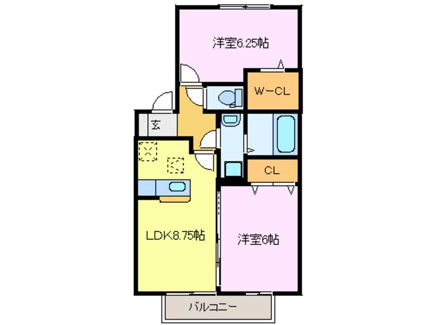 間取図 フルール　シャン