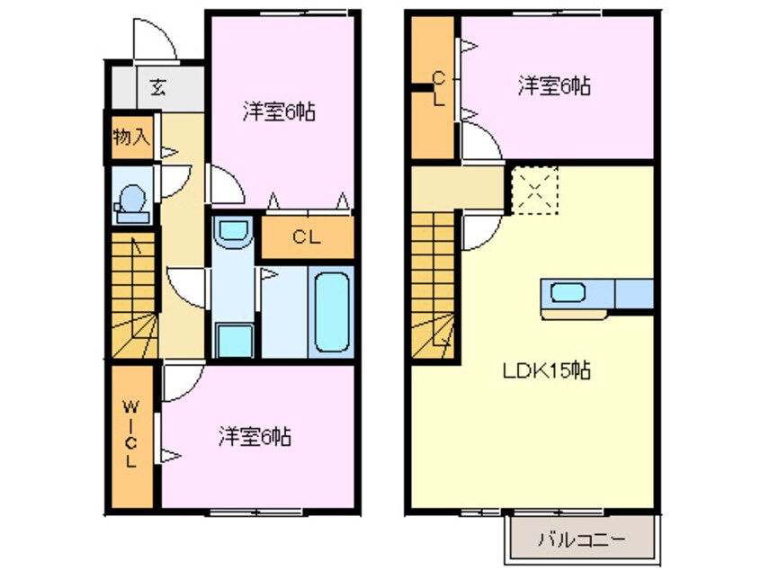 間取図 シダーフィールドⅡB棟