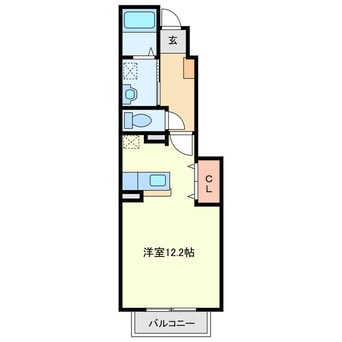 間取図 パルテール西条A