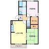 Ｓｅｊｏｕｒ　ＣＯＳＭＯＳ　A棟 2LDKの間取り