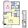 チェリーＢ’ｓ　Ⅱ 1LDKの間取り
