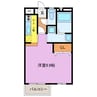 メゾンフェンネル 1Kの間取り