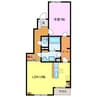 ランドマーク８８　Ａ棟 1LDKの間取り