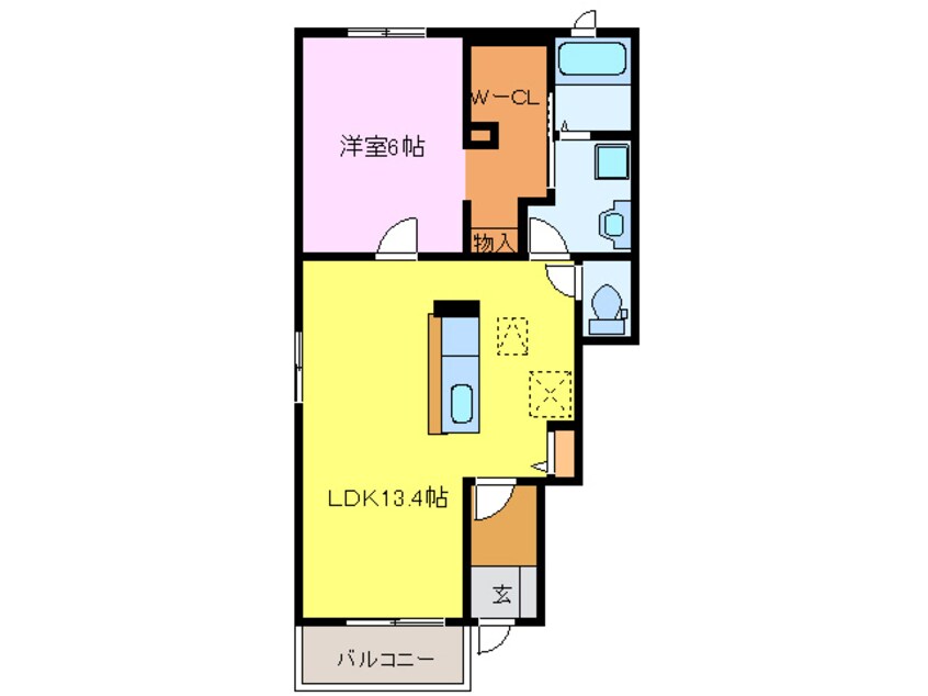 間取図 ランドマーク８８　Ｂ棟