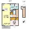 フリンデル 1LDKの間取り