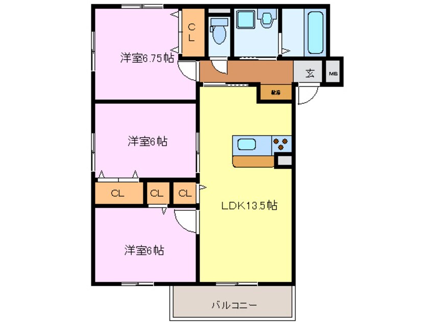 間取図 エストレーラソルナ