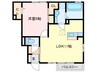 カトレア Ａ棟 1LDKの間取り