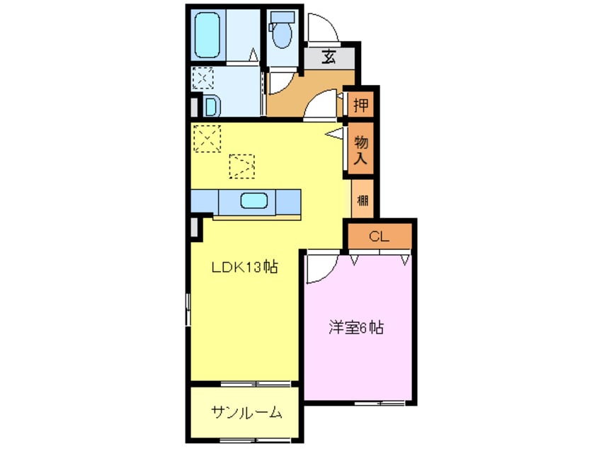 間取図 メイプルリーフⅡ