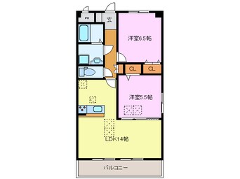 間取図 ルネスグラードⅡ