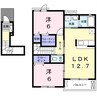 ハーバーサイド 2LDKの間取り