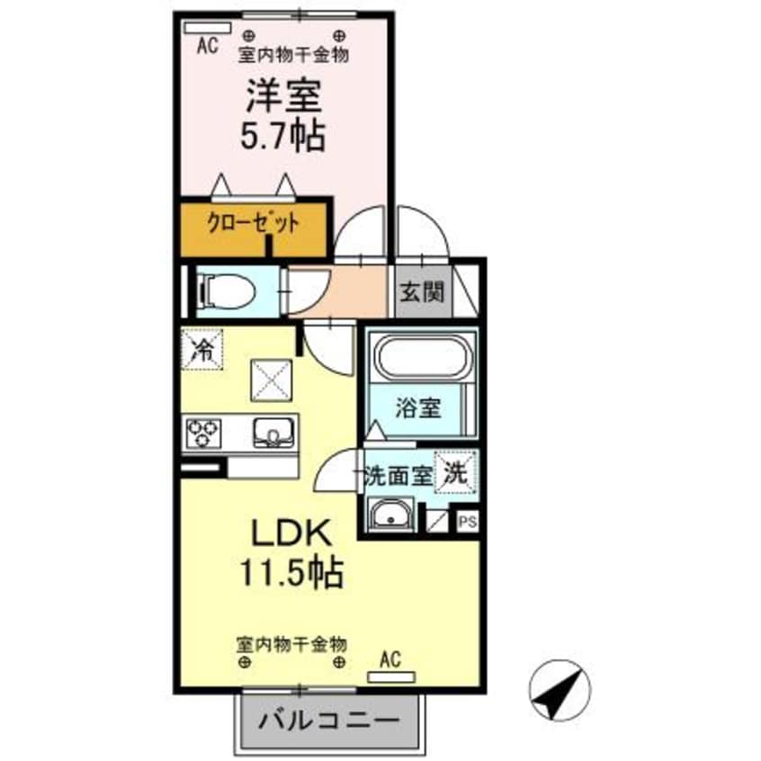 間取図 グランドエル・F　C