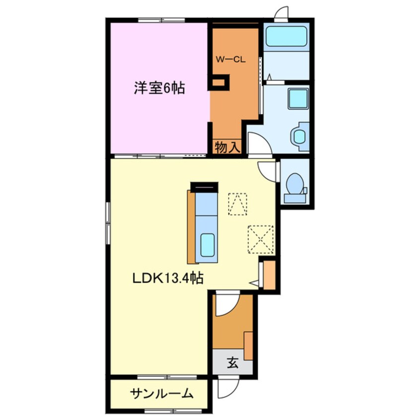 間取図 ル・セルクルⅡ