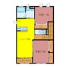 サザンアーブル 2LDKの間取り