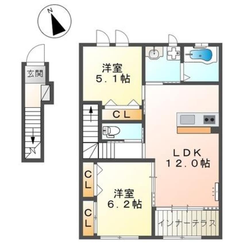 間取図 サザンアーブル