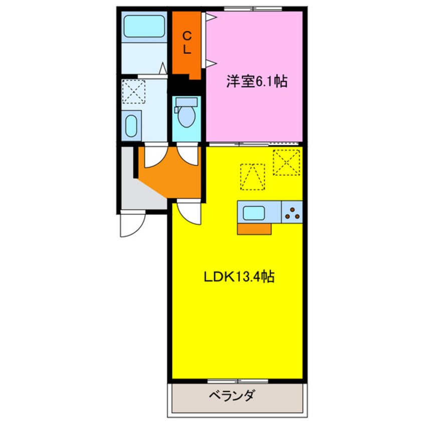 間取図 タートルエイト