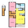 ビアンコA棟 2LDKの間取り