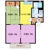 プリマベーラ鈴鹿Ⅱ 3DKの間取り