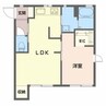 スプリングタウンKOBA　Ｂ棟 1LDKの間取り