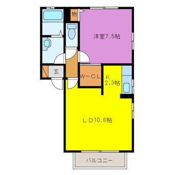 間取図 アクアガーデンA棟