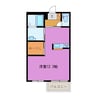 アールM.K　A棟 1Rの間取り