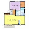 ルミエール葵　C棟 1LDKの間取り