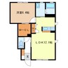 グリーンハイツ(野辺） 1LDKの間取り