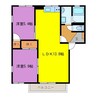 エスポアールＭＩＤＡ　A棟 2LDKの間取り