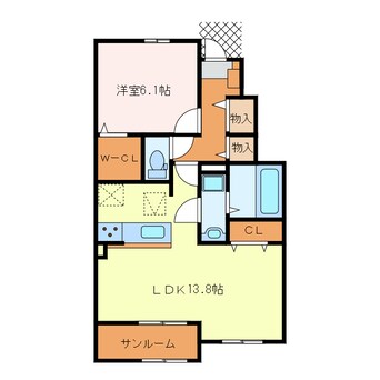 間取図 エムツートリアードⅢ